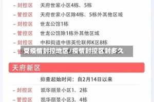 受疫情封控地区/疫情封控区封多久