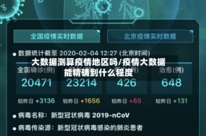 大数据测算疫情地区吗/疫情大数据能精确到什么程度