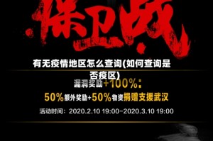 有无疫情地区怎么查询(如何查询是否疫区)
