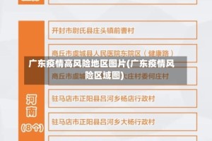 广东疫情高风险地区图片(广东疫情风险区域图)