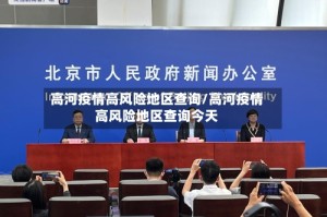 高河疫情高风险地区查询/高河疫情高风险地区查询今天