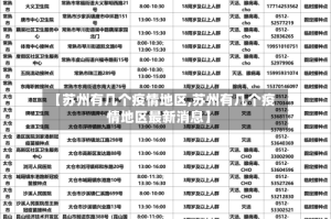 【苏州有几个疫情地区,苏州有几个疫情地区最新消息】