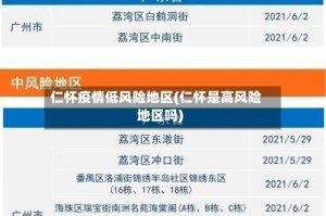 仁怀疫情低风险地区(仁怀是高风险地区吗)