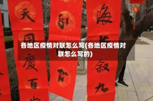 各地区疫情对联怎么写(各地区疫情对联怎么写的)