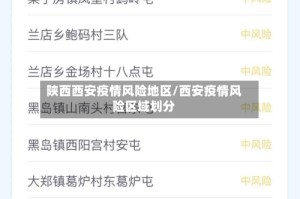 陕西西安疫情风险地区/西安疫情风险区域划分