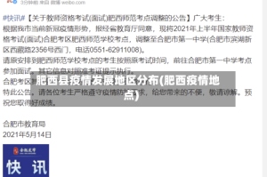 肥西县疫情发展地区分布(肥西疫情地点)