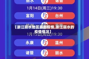 【浙江丽水地区最新疫情,浙江丽水的疫情情况】