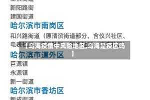 【乌海疫情中风险地区,乌海是疫区吗】