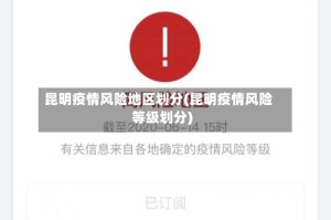 昆明疫情风险地区划分(昆明疫情风险等级划分)
