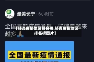 【肺炎疫情地区排名榜,肺炎疫情地区排名榜图片】
