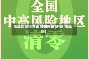 高风险地区查询洛阳疫情(洛阳 高风险)