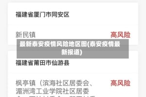 最新泰安疫情风险地区图(泰安疫情最新报道)