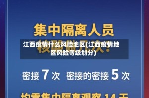 江西疫情什么风险地区(江西疫情地区风险等级划分)