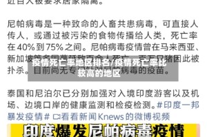 疫情死亡率地区排名/疫情死亡率比较高的地区