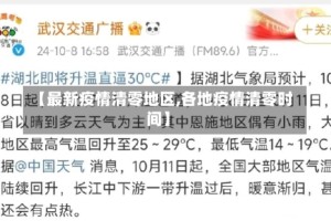【最新疫情清零地区,各地疫情清零时间】