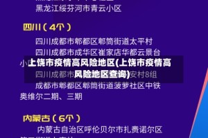 上饶市疫情高风险地区(上饶市疫情高风险地区查询)