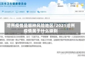 沧州疫情是哪种风险地区/2021沧州疫情属于什么级别