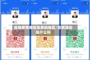 昆明疫情哪些是黄码地区/昆明现在是什么码