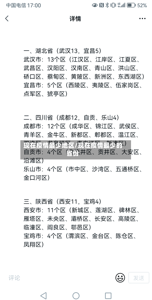 现在疫情最少地区/现在疫情最少的省份-第1张图片