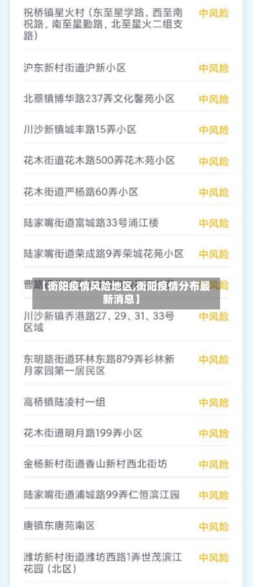【衡阳疫情风险地区,衡阳疫情分布最新消息】-第2张图片