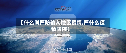 【什么叫严防输入地区疫情,严什么疫情防控】-第2张图片