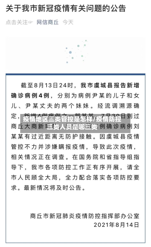 疫情地区三类管控是怎样/疫情防控三类人员是哪三类-第1张图片
