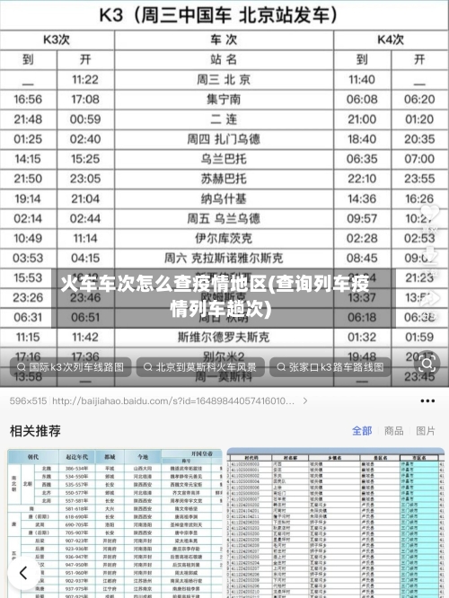 火车车次怎么查疫情地区(查询列车疫情列车趟次)-第2张图片