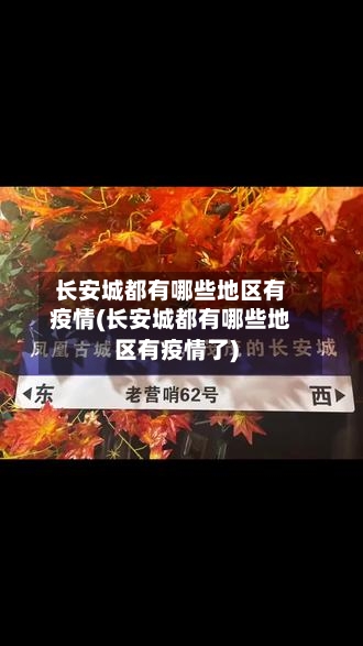 长安城都有哪些地区有疫情(长安城都有哪些地区有疫情了)-第2张图片