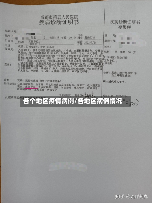 各个地区疫情病例/各地区病例情况-第3张图片