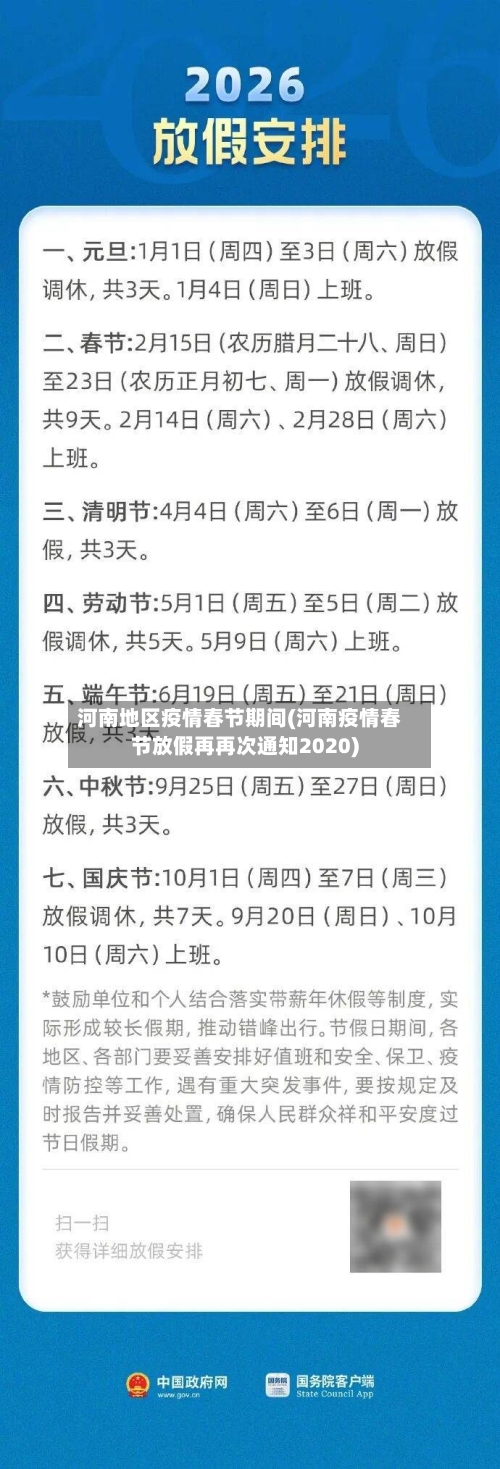 河南地区疫情春节期间(河南疫情春节放假再再次通知2020)-第2张图片