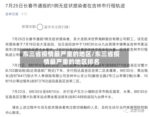 东三省疫情最严重的地区/东三省疫情最严重的地区排名-第1张图片