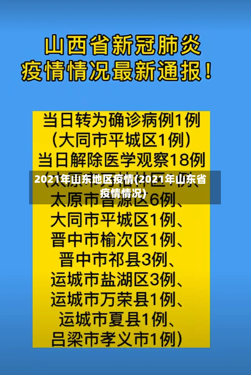 2021年山东地区疫情(2021年山东省疫情情况)-第1张图片