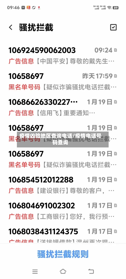 疫情凶险地区查询电话/疫情电话号码查询-第3张图片