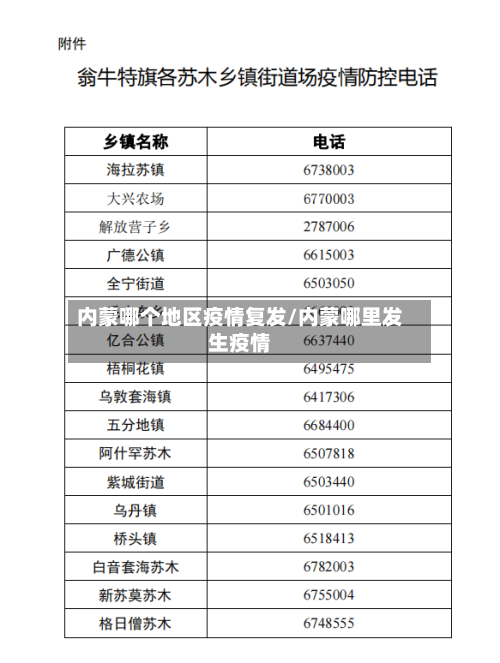 内蒙哪个地区疫情复发/内蒙哪里发生疫情-第1张图片