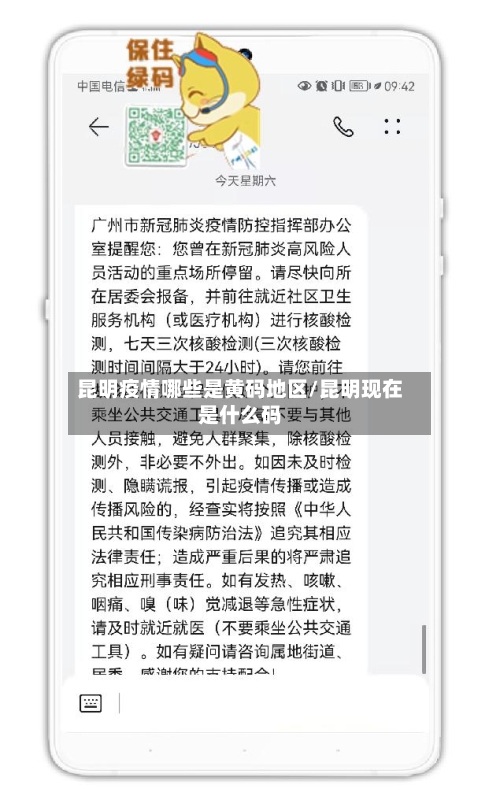 昆明疫情哪些是黄码地区/昆明现在是什么码-第2张图片