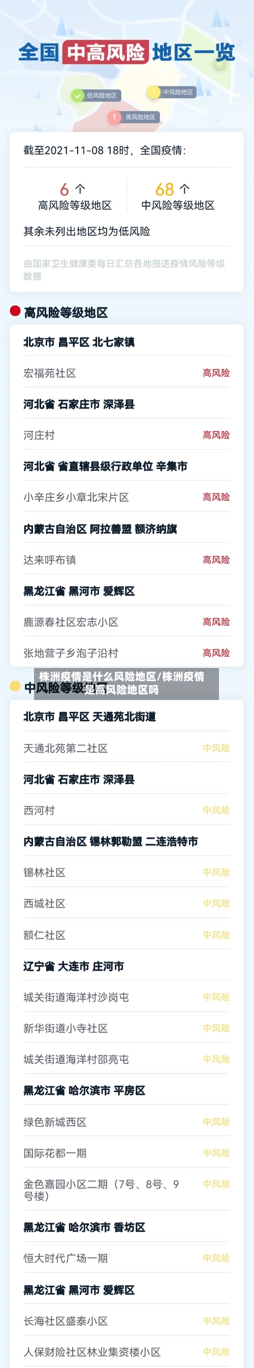 株洲疫情是什么风险地区/株洲疫情是高风险地区吗-第1张图片