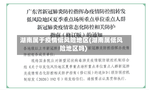 湖南属于疫情低风险地区(湖南属低风险地区吗)-第2张图片