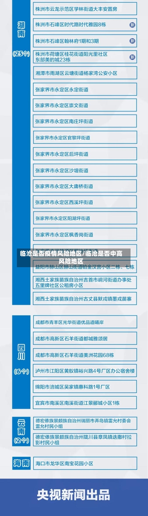临沧是否疫情风险地区/临沧是否中高风险地区-第1张图片