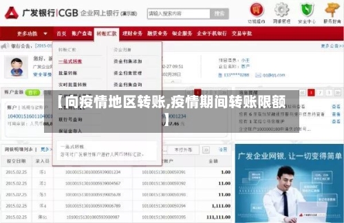 【向疫情地区转账,疫情期间转账限额】-第3张图片