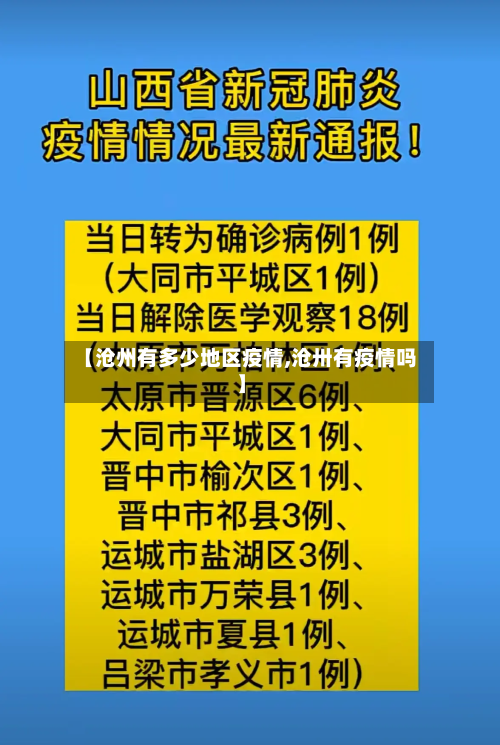 【沧州有多少地区疫情,沧卅有疫情吗】-第1张图片