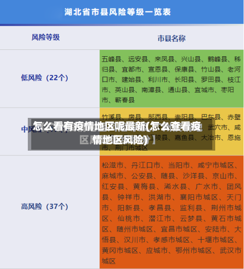 怎么看有疫情地区呢最新(怎么查看疫情地区风险)-第1张图片