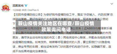 鞍山疫情关注地区在哪查/鞍山疫情政策询问电话-第1张图片