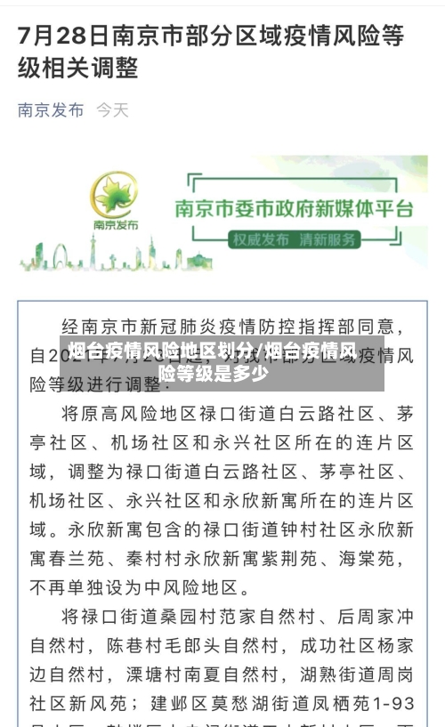 烟台疫情风险地区划分/烟台疫情风险等级是多少-第3张图片