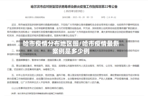 哈市疫情分布地区图/哈市疫情最新案例是多少例-第1张图片