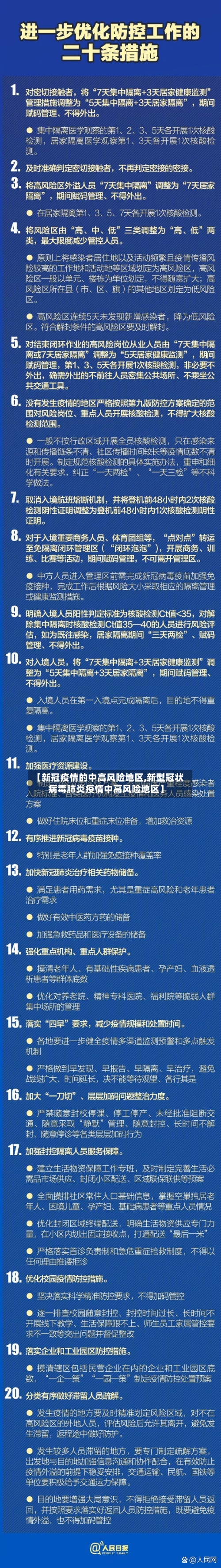 【新冠疫情的中高风险地区,新型冠状病毒肺炎疫情中高风险地区】-第1张图片