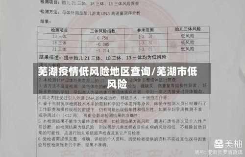 芜湖疫情低风险地区查询/芜湖市低风险-第1张图片