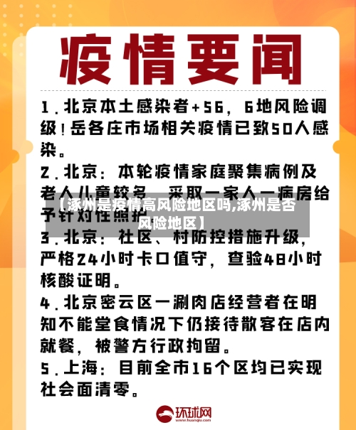 【涿州是疫情高风险地区吗,涿州是否风险地区】-第2张图片