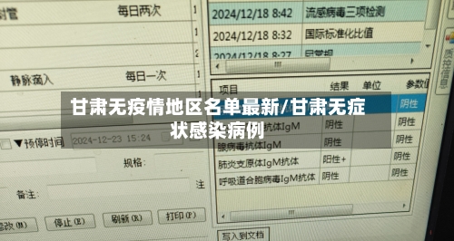 甘肃无疫情地区名单最新/甘肃无症状感染病例-第1张图片