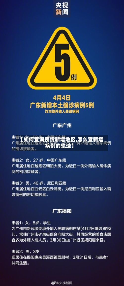 【如何查询疫情新增地区,怎么查新增病例的轨迹】-第1张图片