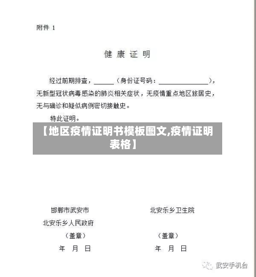 【地区疫情证明书模板图文,疫情证明表格】-第1张图片